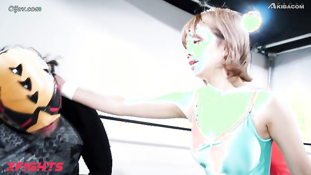 Akibacom - BSMJ-01 Top Wrestling 01 - Demolishing stupid man