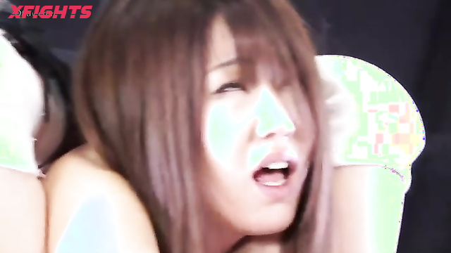 Akibacom - BNX-02 - Japanese girl with cute breasts defeated her opponent in the ring