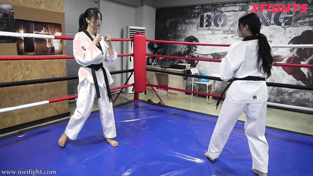 MEI Fight - MF-FF06 - Karate fight between cute Asian girls