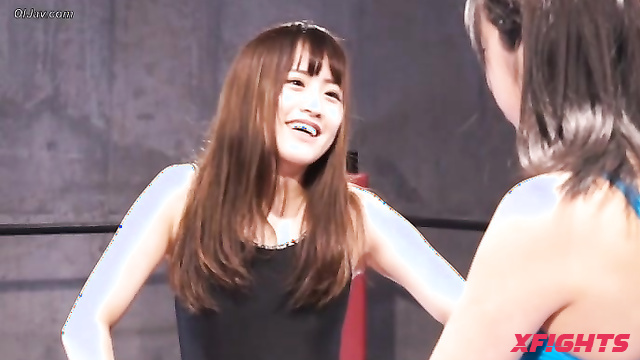 Akibacom - AGDK-02 Nanako Minori’s Fight: Grapples Choke to Lock