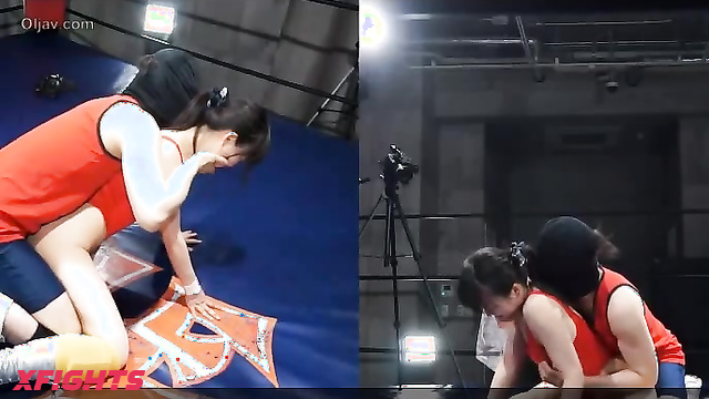 Akibacom - ﻿BKPP-04 - An Asian beauty dominates a guy in the ring