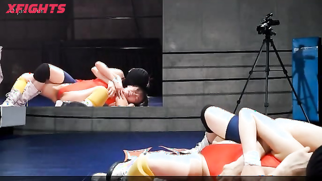 Akibacom - ﻿BKPP-04 - An Asian beauty dominates a guy in the ring
