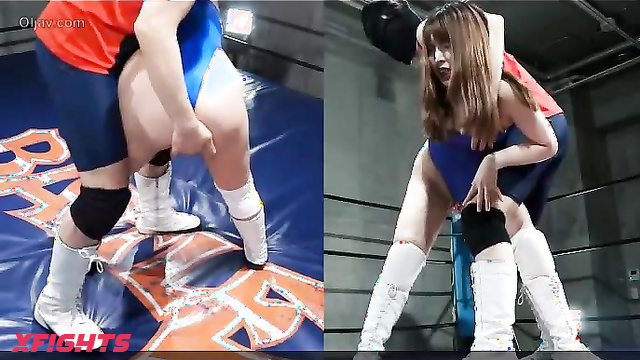 Akibacom - ﻿BKPP-04 - An Asian beauty dominates a guy in the ring