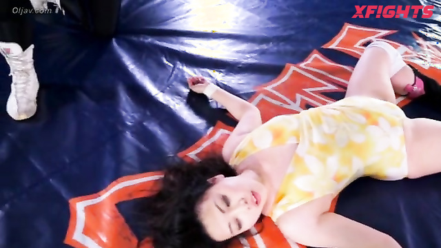 Akibacom - BTUP-01 - POV wrestling with sexy japanese girls in the ring