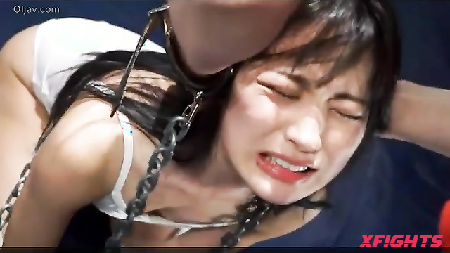 Akibacom - BCDM-01 - Guy harshly dominates and strangles sexy asian girls with chains