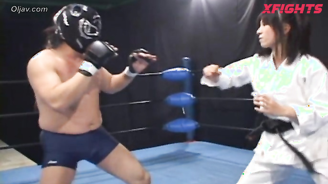 Akibacom - AYG-04 Guy defeated the cute Japanese girl in sparring and then fucked her hard