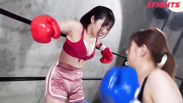 Akibacom - BW-59 - Busty Japanese girls staged a boxing match