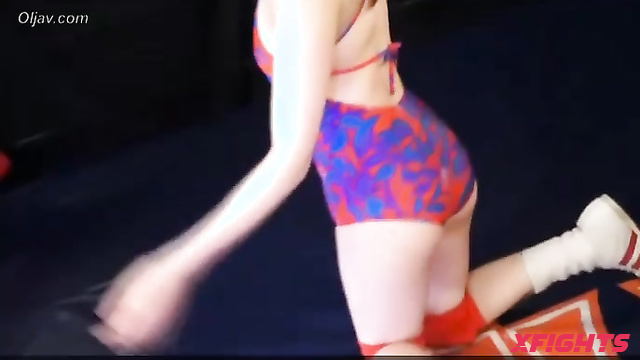Akibacom - BECT-30 - Hot Asian babe wrestle in swimsuits