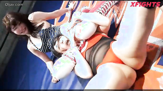 Akibacom - BX-54 - Cute Japanese girls engaged in hardcore wrestling