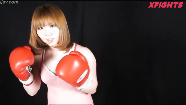 Akibacom - FGV-38 - Hardcore boxing in the ring between hot Japanese girls