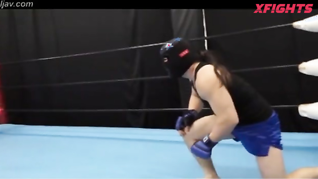 Akibacom - AYG-03 - Karate techniques didn't help the girl defeat the guy