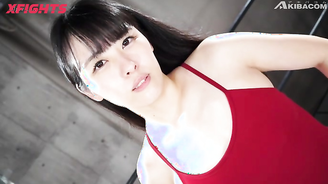 Akibacom - SMXP-04 - Japanese girls wrestle guys and play with their cocks
