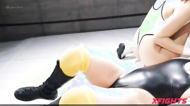 Akibacom - FGI-12 - Cute Japanese girls engaged in hardcore wrestling
