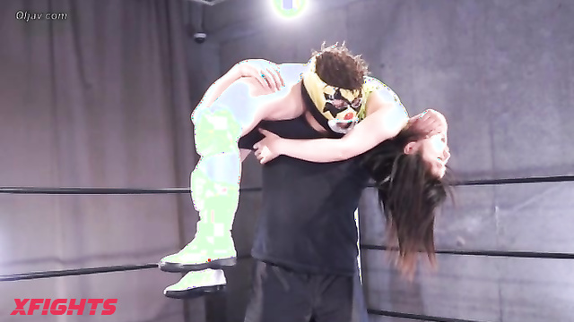 Akibacom - AJD-05 - Hardcore wrestling and domination of a cute Japanese girl