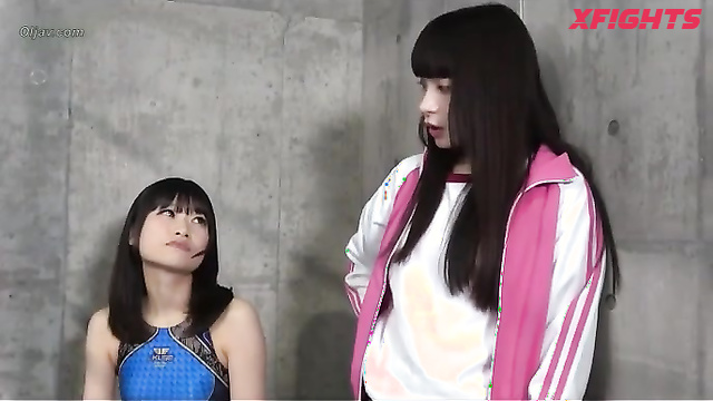 Akibacom - ﻿KCP-06 -  Cute Asian girls have some hardcore wrestling