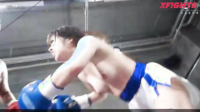 Akibacom - BZB-04 - Sexy Asian women engage in a brutal boxing match