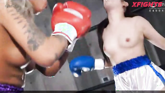 Akibacom - BZB-04 - Sexy Asian women engage in a brutal boxing match