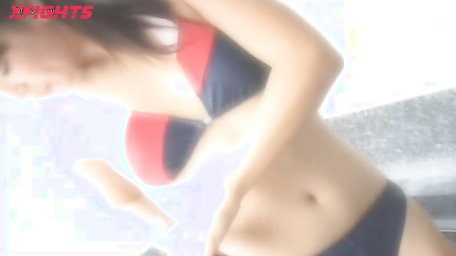 Akibacom - AST-01 - The girls had a tough wrestling match with the guys in the ring