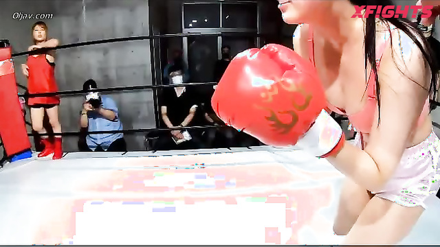 Akibacom - BW-54 - Sexy japanese babes have a tough boxing match
