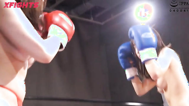 Akibacom - BTBS-01 Topless Boxing Special Fight 1 - Nude punch