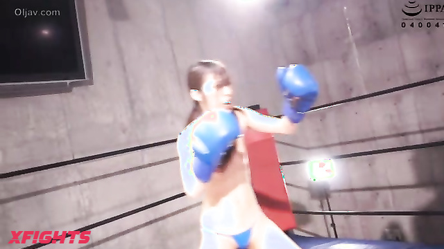 Akibacom - BNGX-07 Topless Boxing Gaiden 7 - Busty against skinny