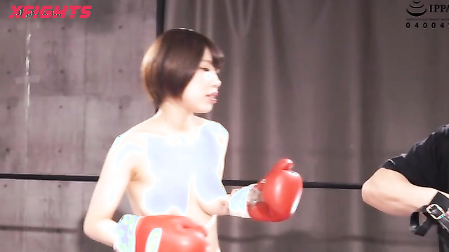 Akibacom - BNGX-07 Topless Boxing Gaiden 7 - Busty against skinny