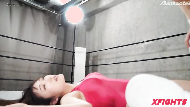 Akibacom - BSJP-04 - Mirai Natsume And Rui Negoto Face Off In Fainting Women's Wrestling