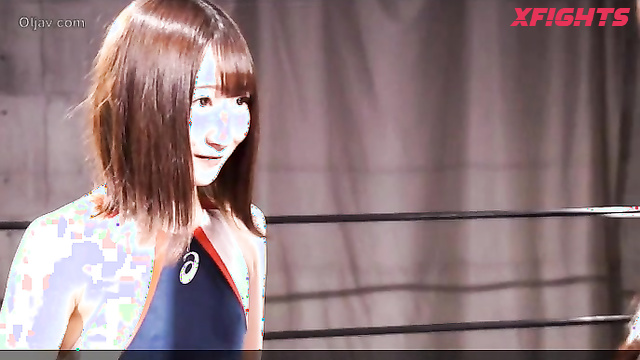 Akibacom - BBPF-01 Ichika Kasagi vs Misaki Yumeno - Competitive Clash Ring Smother Pin