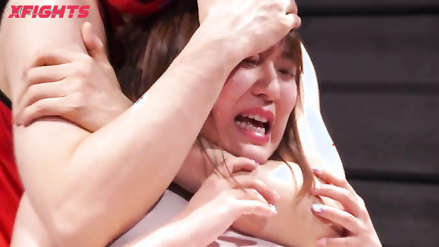 Akibacom - BJM-03 Female Domination - Maya Hasegawa Overpowers Mei Haruki in Wrestling