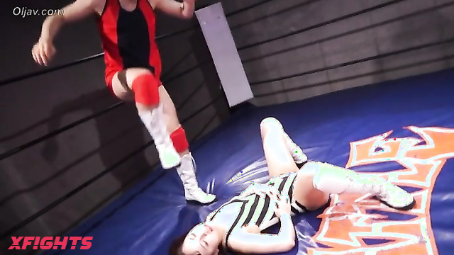 Akibacom - BJM-03 Female Domination - Maya Hasegawa Overpowers Mei Haruki in Wrestling
