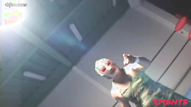 Akibacom - APDP-03 Sakuraba Shon Pins Brother with Headscissors in Curvy Wrestling Revenge