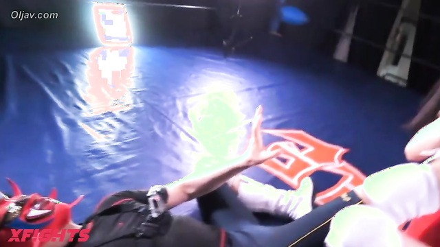 Akibacom - BTUP-02 Aine Kagura vs Mana Matsuda - Competitive Grapple Pin & Choke
