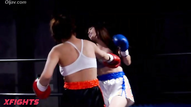Akibacom - BW-23 Maya vs Yu Akagi - Competitive Clash Topless Takedown Lock