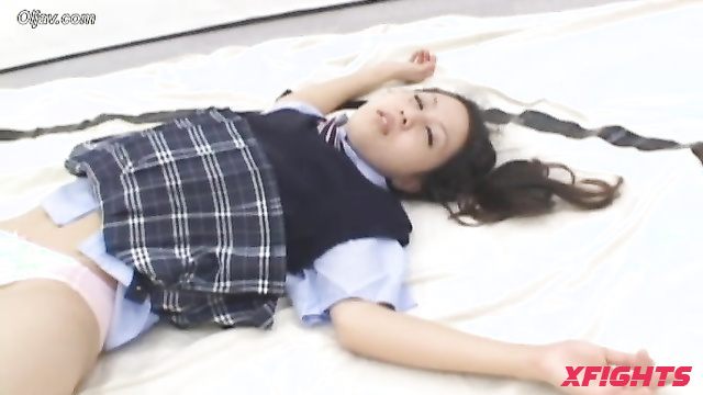 Akibacom - ANP-03 Nagai Asami vs Eri - Sumo Clash Chubby Facesit & Hair Pull