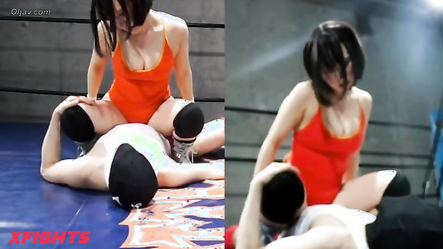 Akibacom - BKPP-02 Private Wrestling with Her 02 - Asian and Mixed Wrestling Featuring