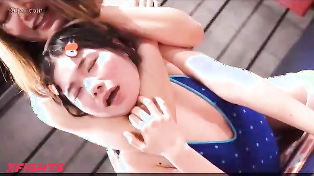 Akibacom - BKSP-03 Choking Pro Wrestling - Erika Kakei vs Ringo Fijii in a Domination Duel