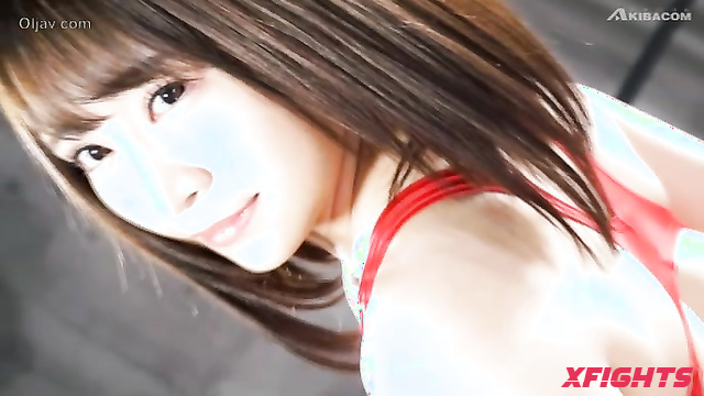 Akibacom - STN-12 Mahuyu Yukina vs Momoka Sato - Group Clash Kicking Humiliation Lock