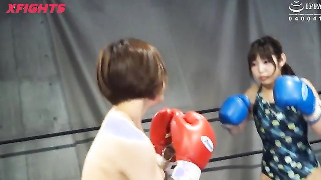 Akibacom - BNGX-01 Erina Ichihashi vs Miki Sanada - Boxing Fight Big Tits Punch