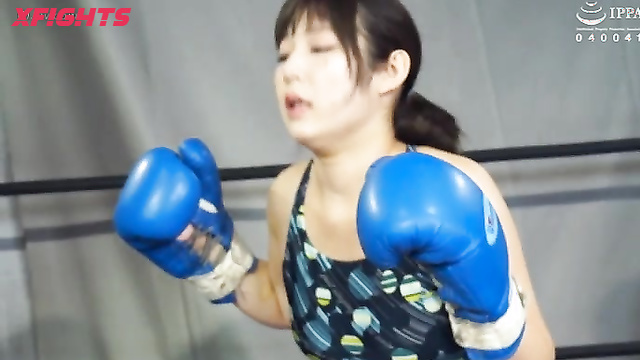 Akibacom - BNGX-01 Erina Ichihashi vs Miki Sanada - Boxing Fight Big Tits Punch