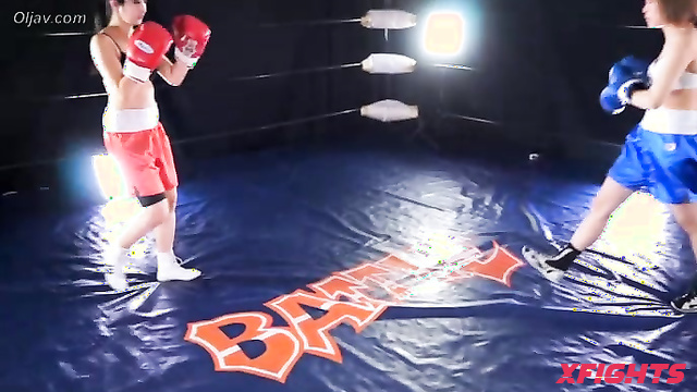 Akibacom - BJBS-02 Haruna Ikoma vs Mao Kaneshiro - Boxing Brawl Punch & Victory Pose