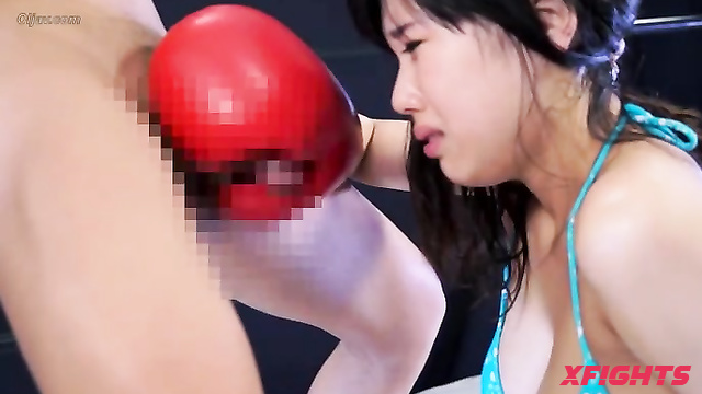 Akibacom - SOX-08 Ruru Aizawa - Blowjob & Cumshot in Intense Boxing Ring Showdown