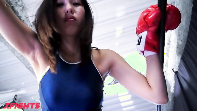 Akibacom - SOX-08 Ruru Aizawa - Blowjob & Cumshot in Intense Boxing Ring Showdown