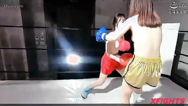 Akibacom - BBJ-02 Nozomi Arimura vs Hikari Nozomi - Competitive Clash Tit Fight Lock