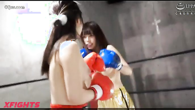 Akibacom - BBJ-02 Nozomi Arimura vs Hikari Nozomi - Competitive Clash Tit Fight Lock
