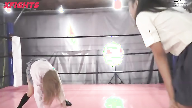 Akibacom - PSCL-01 Sumo Cat Fight Lesbian Place Gal Debut vs Yariman