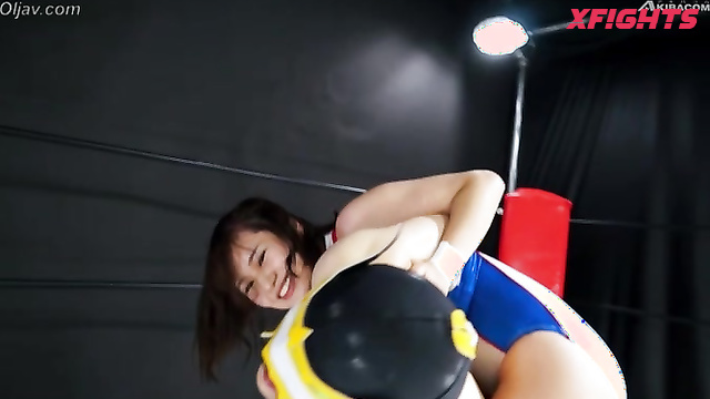 Akibacom - BMPM-01 Naughty Couples Wrestle & Grind in Private Fight 01
