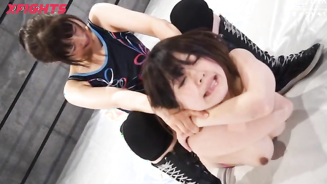 Akibacom - BEMR-01 Misa Suzumi and Yua Hidaka Smother in Extreme Red Title Wrestling Match