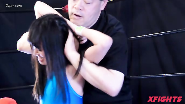 Akibacom - BMP-22 Saki Michishige - Mixed Clash Headlock & Cumshot Hold