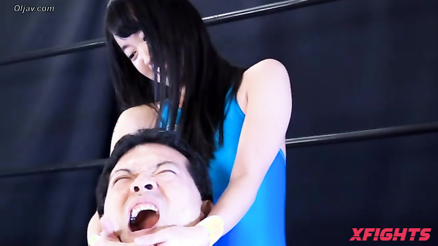 Akibacom - BMP-22 Saki Michishige - Mixed Clash Headlock & Cumshot Hold