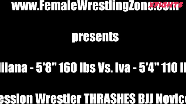 Female Wrestling Zone - Milana vs Iva - Wrestler THRASHES BJJ Novice